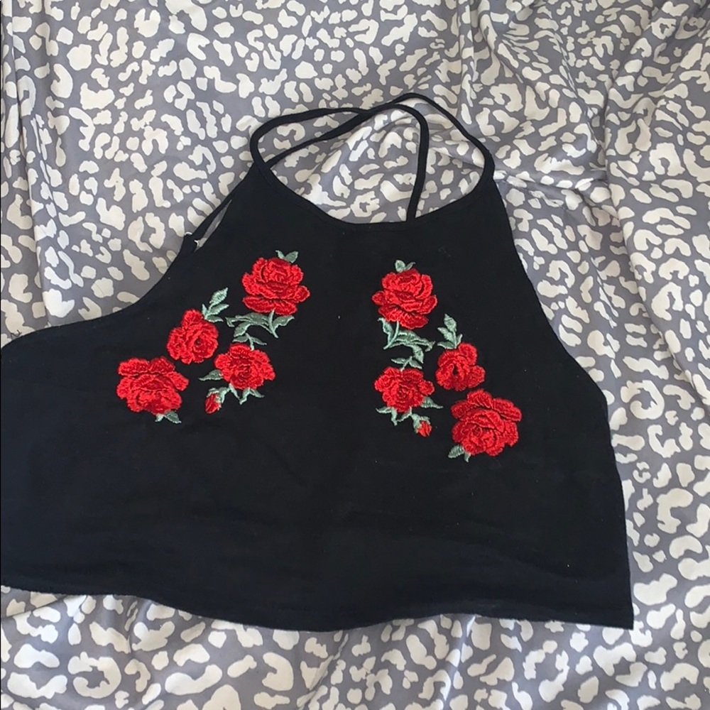 floral crop top